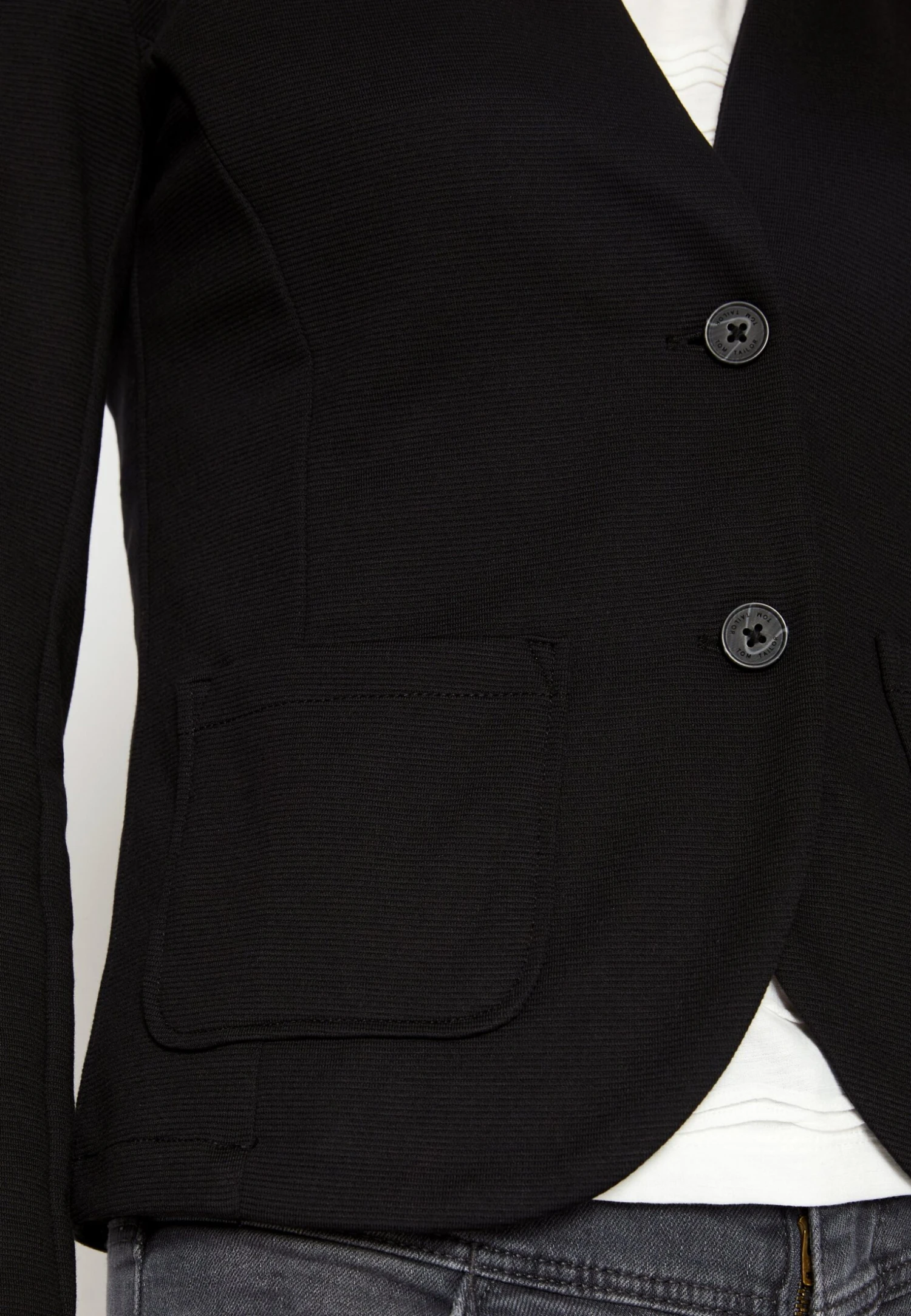 Tom Tailor Structured Ottoman BlazerBlazerDeep Black Donna Giacche E Blazer TO221G09P-Q11 8 Tom Tailor Structured Ottoman BlazerBlazerDeep Black Donna Giacche E Blazer TO221G09P-Q11 - immagine 6