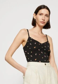 TOM TAILOR Denim Pointelle - Top - Black -Tom Tailor 919b1adaac7a464781a9108474861ddd