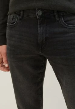 Tom Tailor JoshJeans Slim FitUsed Dark Stone Black Denim Uomo Jeans TO222G08S-Q11 -Tom Tailor 91bacac135e94d0ea579263d9b979556