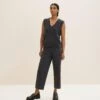 Tom Tailor Gemütliche Culotte PantaloniEvident Anthracite Melange Donna Pantaloni TO221A0HX-C11 -Tom Tailor 92ae854d3f134510ad7a8ef3ecc23eeb