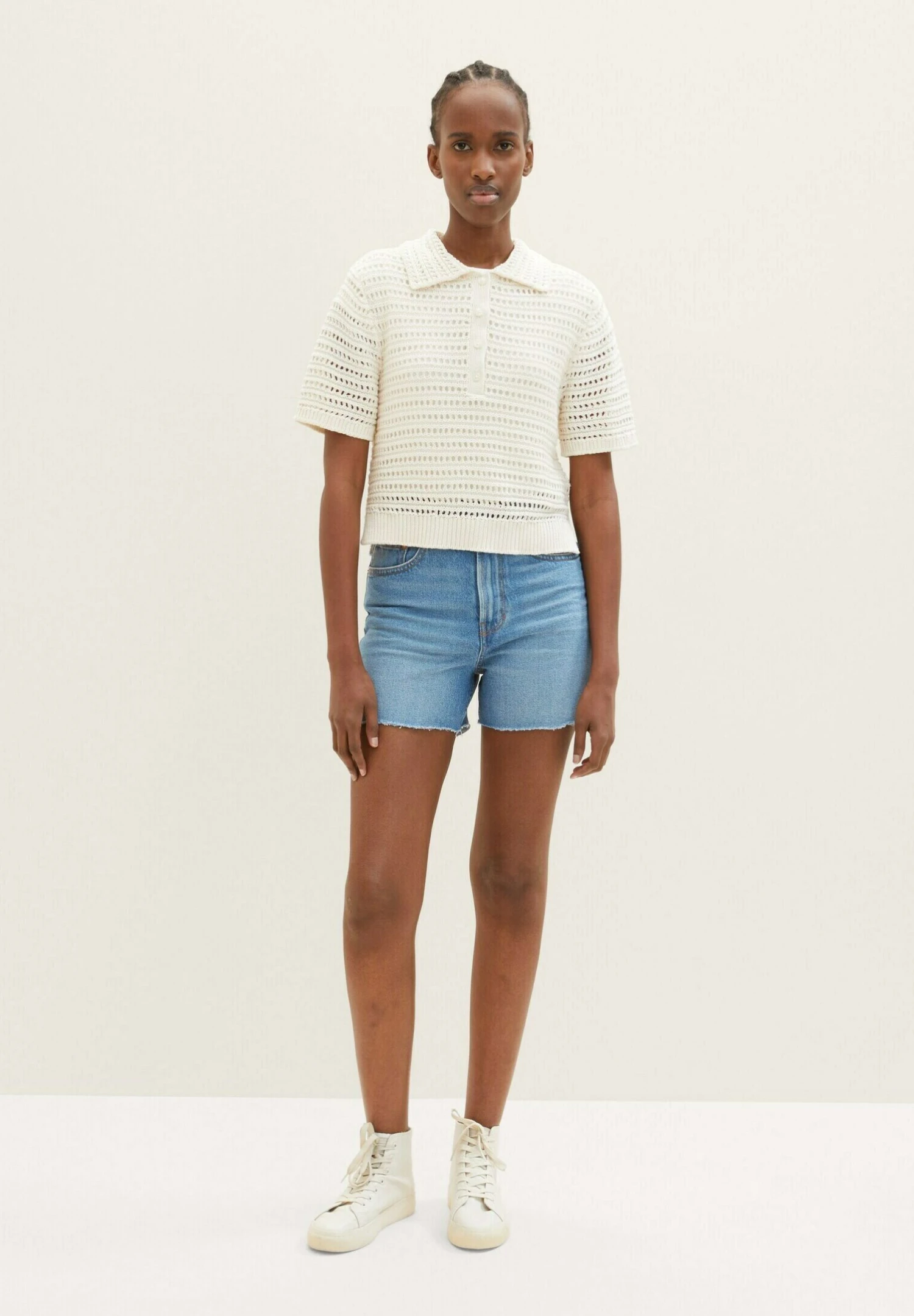 TOM TAILOR Denim MomShorts Di JeansUsed Mid Stone Blue Denim Donna Jeans TO721S03U-K11 4 TOM TAILOR Denim MomShorts Di JeansUsed Mid Stone Blue Denim Donna Jeans TO721S03U-K11 - immagine 2