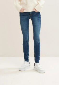 TOM TAILOR Denim NelaJeans Slim FitUsed Dark Stone Blue Denim Donna Jeans TO721N0AS-K11 -Tom Tailor 940e89a72c704baaa2b3595f97962928
