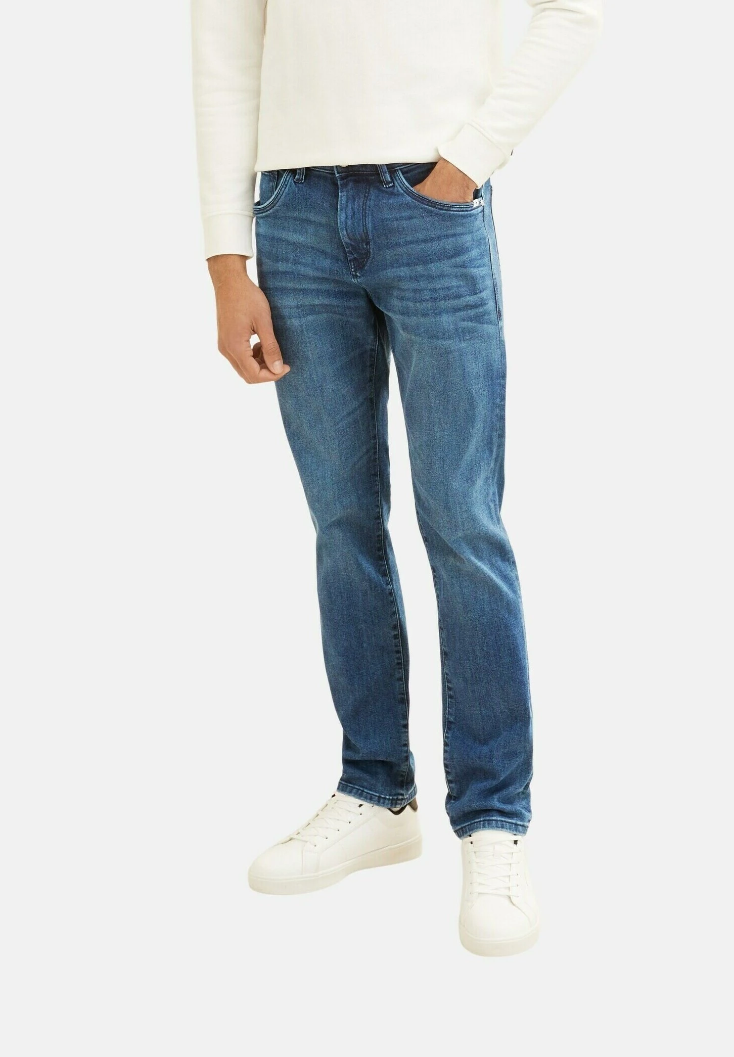 Tom Tailor JoshJeans A SigarettaUsed Mid Stone Blue Denim Uomo Jeans TO222G0B0-K12 10 Tom Tailor JoshJeans A SigarettaUsed Mid Stone Blue Denim Uomo Jeans TO222G0B0-K12 - immagine 8