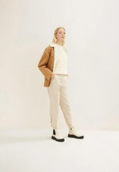 Tom Tailor Loose FitPantaloniSoft Buttercream Donna Pantaloni TO221A0I1-B11 -Tom Tailor 945ea54255944e26b94f51dd94ab34bb
