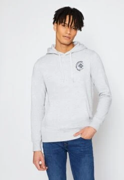 TOM TAILOR Denim Felpa Con CappuccioLight Stone Grey Uomo Maglieria E Felpe TO722S0D0-C11