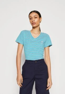 Tom Tailor V NeckT-Shirt Con StampaPetrol Donna T-shirt E Top TO221D1GZ-L11
