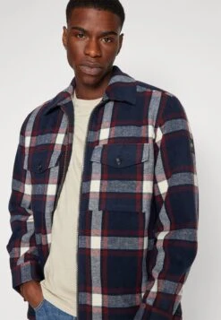 Tom Tailor Padded JacketGiacca Da Mezza StagioneNavy Red White Check Uomo Giacche TO222T0DW-K11 -Tom Tailor 95d277b983714e9f9bc68feefed2d3fa