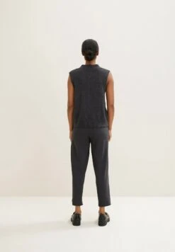 Tom Tailor Gemütliche Culotte PantaloniEvident Anthracite Melange Donna Pantaloni TO221A0HX-C11 -Tom Tailor 95e7c703ed674e298c3980679ff5972d