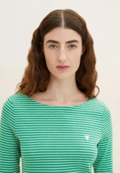 Tom Tailor Gestreiftes Mit 3/4 ArmMaglietta A Manica LungaGreen OffwhiteThin Stripe Donna T-shirt E Top TO221D1HM-M11 14 Tom Tailor Gestreiftes Mit 3/4 ArmMaglietta A Manica LungaGreen OffwhiteThin Stripe Donna T-shirt E Top TO221D1HM-M11 -Tom Tailor 968c66a68fab4ced8bbca0992347bef1
