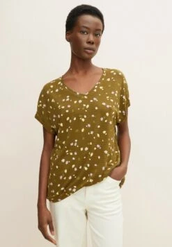 Tom Tailor T-Shirt Con StampaOlive Small Floral Design Donna T-shirt E Top TO221E11N-N11