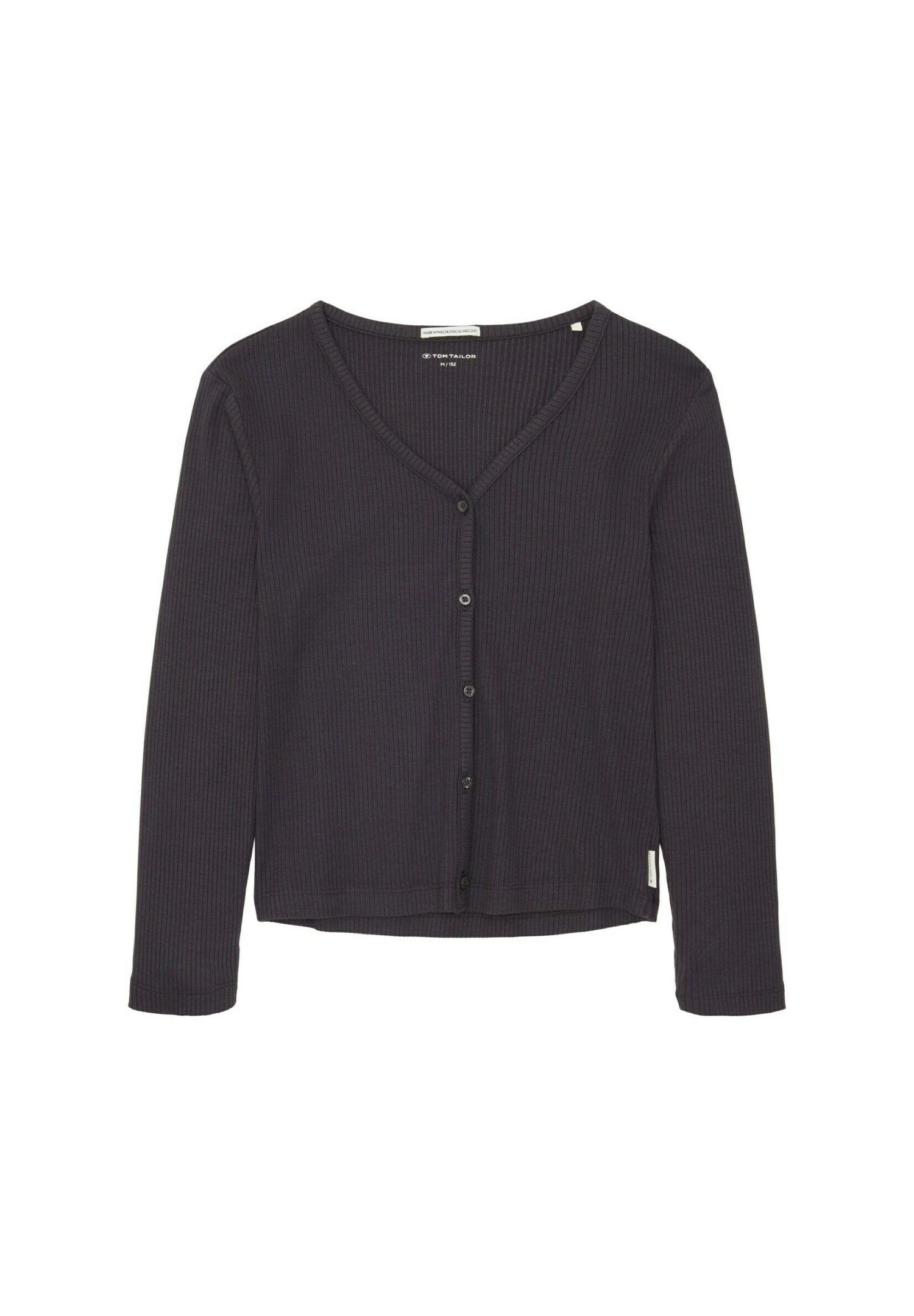 Tom Tailor Cropped CardiganCoal Grey Bambini Pullover & Cardigan TO223J070-C11 3 Tom Tailor Cropped CardiganCoal Grey Bambini Pullover & Cardigan TO223J070-C11