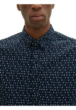 Tom Tailor Gemustertes - Camicia - Navy Geometric Design -Tom Tailor 9c144a492c7540fdaf9efe8a622cd127