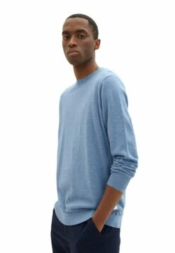 Tom Tailor In Melange OptikMaglioneMid Blue Heather Melange Uomo Maglieria TO222Q0RE-K11 -Tom Tailor 9d23ddb508044ad1bdd3bc3246352155