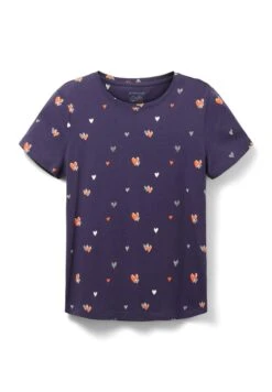 Tom Tailor Crew Neck PrintT-Shirt Con StampaNavy Red Heart Design Donna T-shirt E Top TO221D1F9-K12 -Tom Tailor 9d29ba598f024f04b5ecfce9d81a75ac