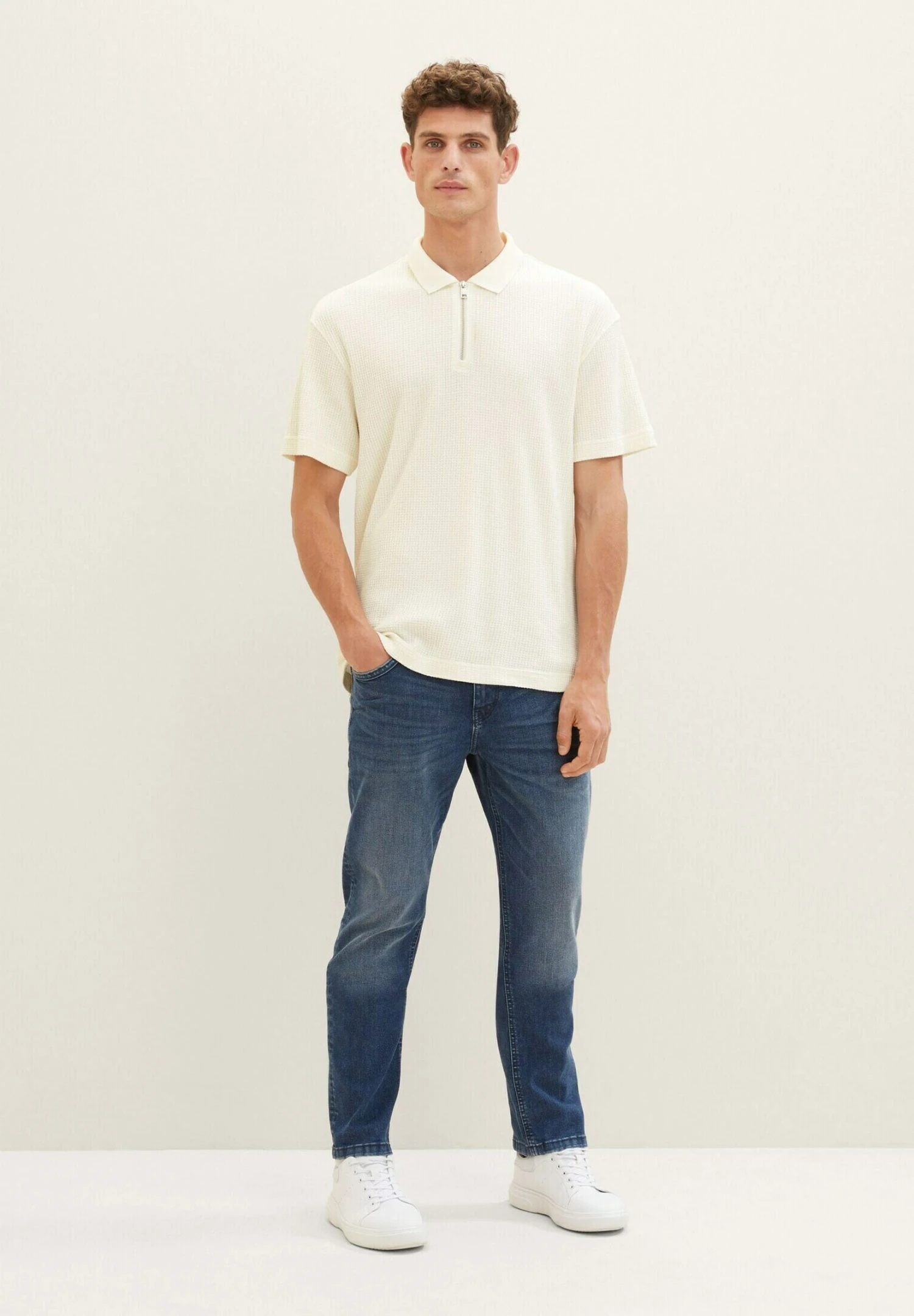 Tom Tailor JoshJeans A SigarettaUsed Mid Stone Blue Denim Uomo Jeans TO222G0BG-K12 4 Tom Tailor JoshJeans A SigarettaUsed Mid Stone Blue Denim Uomo Jeans TO222G0BG-K12 - immagine 2