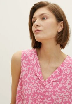 Tom Tailor CamicettaPink Geo Design Donna T-shirt E Top TO221E15X-J11 -Tom Tailor 9ec6788617964e9188ea68f37539f4dd
