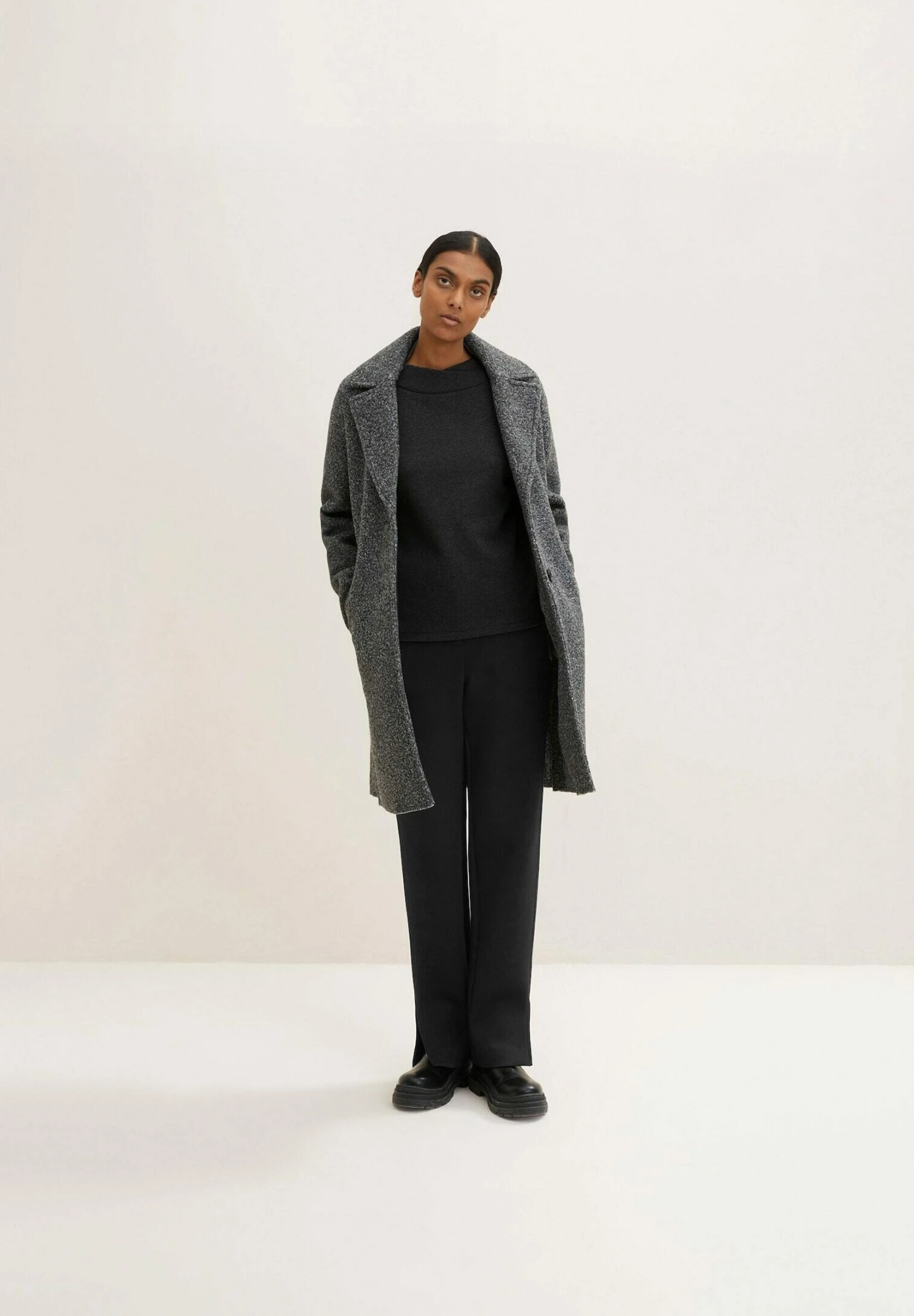 Tom Tailor FelpaEvident Anthracite Melange Donna Felpe TO221I0S7-C11 4 Tom Tailor FelpaEvident Anthracite Melange Donna Felpe TO221I0S7-C11 - immagine 2