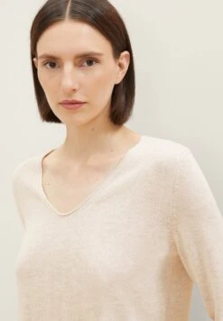 Tom Tailor Basic V NeckMaglioneDesert Sand Melange Donna Maglieria TO221I0GG-B11 11 Tom Tailor Basic V NeckMaglioneDesert Sand Melange Donna Maglieria TO221I0GG-B11 -Tom Tailor a04280592fde42e5857db748eb8a45b9