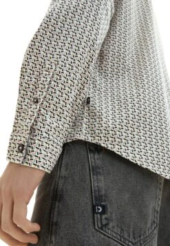 Tom Tailor Mit Allover-Print - Camicia - Off White Design -Tom Tailor a074f22afe5c4981b9434fddf83505fb