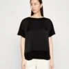 Tom Tailor Mix SateenT-Shirt BasicDeep Black Donna Camicie E Bluse TO221E14Q-Q11 -Tom Tailor a19ba7a646514f81a933ed77009144d9