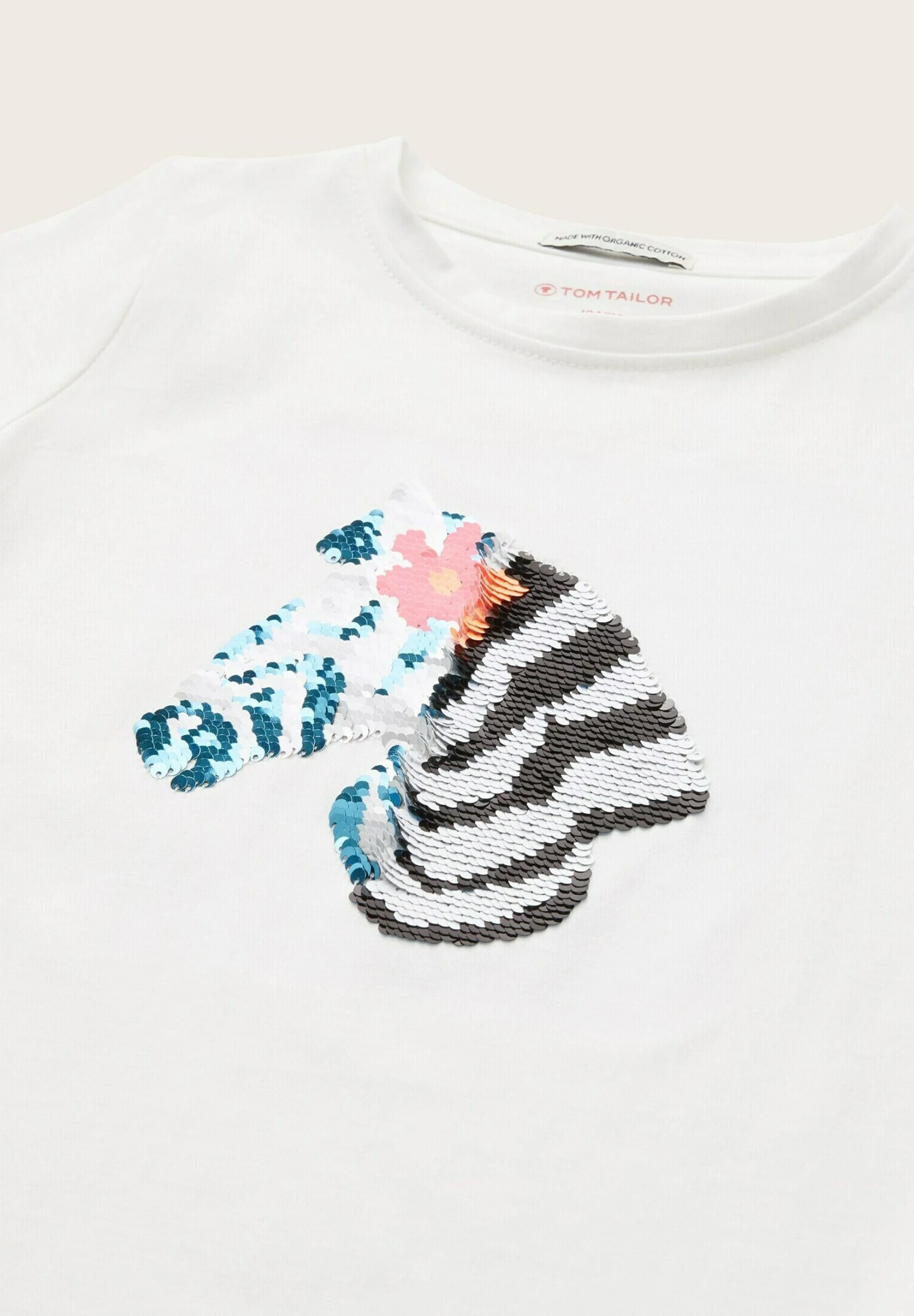 Tom Tailor Mit Pailletten ApplikationT-Shirt Con StampaWhisper White Bambini T-shirt & Top TO223G0TF-A11 5 Tom Tailor Mit Pailletten ApplikationT-Shirt Con StampaWhisper White Bambini T-shirt & Top TO223G0TF-A11 - immagine 3