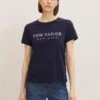 Tom Tailor T-Shirt With EmbroideryT-Shirt Con StampaNavy Midnight Blue Donna T-shirt E Top TO221D1CJ-K11 -Tom Tailor a306a8e5bad2476bb279ecc73e6181e2