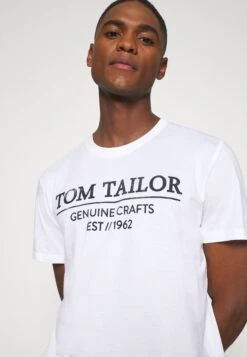 Tom Tailor With PrintT-Shirt Con StampaWhite Uomo T-shirt E Polo TO222O0VL-A11 -Tom Tailor a33ad3e23f2b4b52b5ae319d7f0c4f60