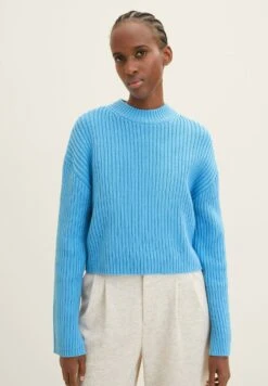 TOM TAILOR Denim Mit RundMaglioneRainy Sky Blue Donna Maglieria TO721I0KX-K11