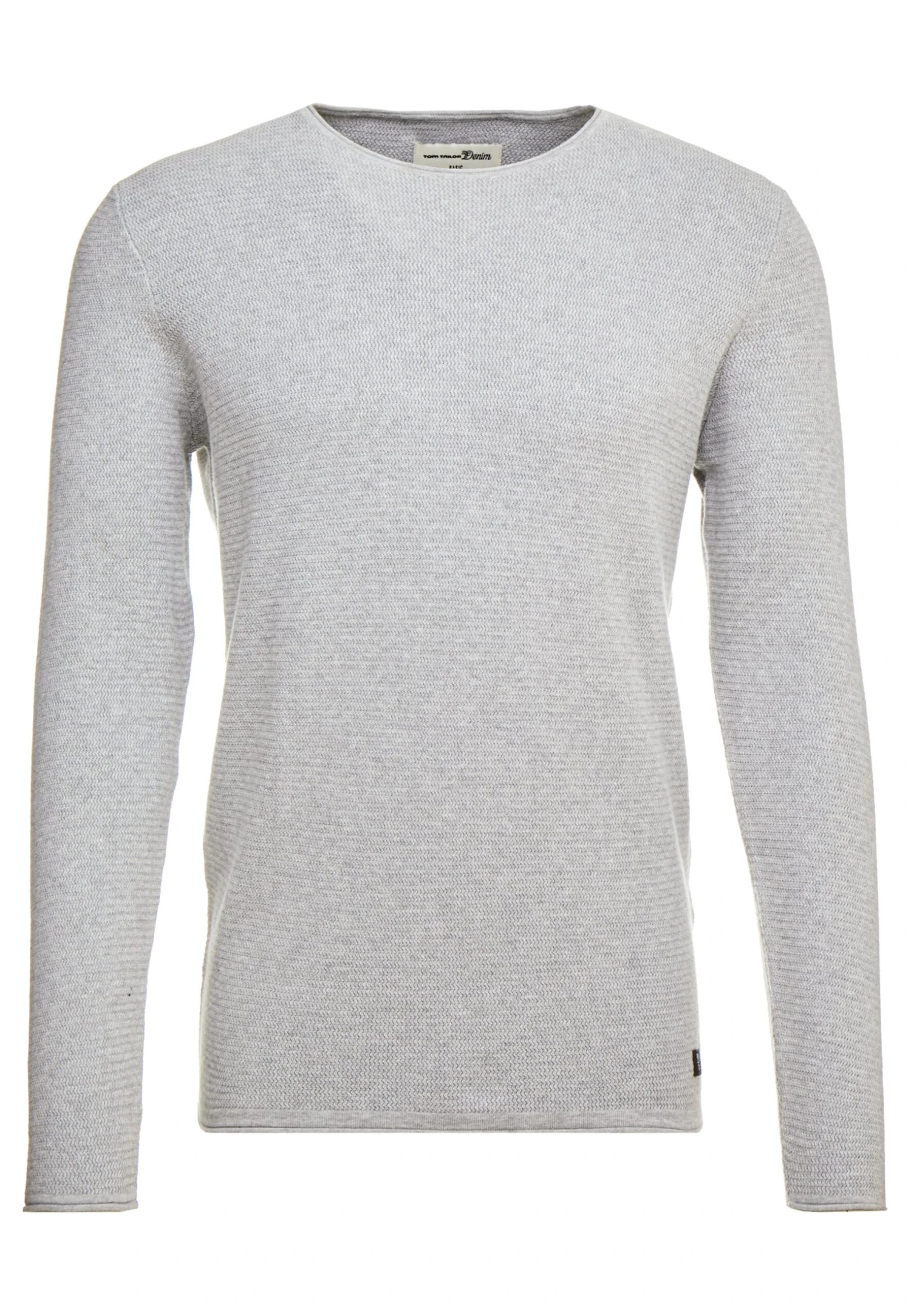 TOM TAILOR Denim Zigzag Structured CrewneckMaglioneLava Stone Grey Melange Uomo Maglieria TO722Q080-C11 7 TOM TAILOR Denim Zigzag Structured CrewneckMaglioneLava Stone Grey Melange Uomo Maglieria TO722Q080-C11 - immagine 5