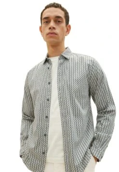 Tom Tailor Mit Allover-Print - Camicia - Ice Blue Design -Tom Tailor a673192a0a584723b6f1eecb97e3dd6d