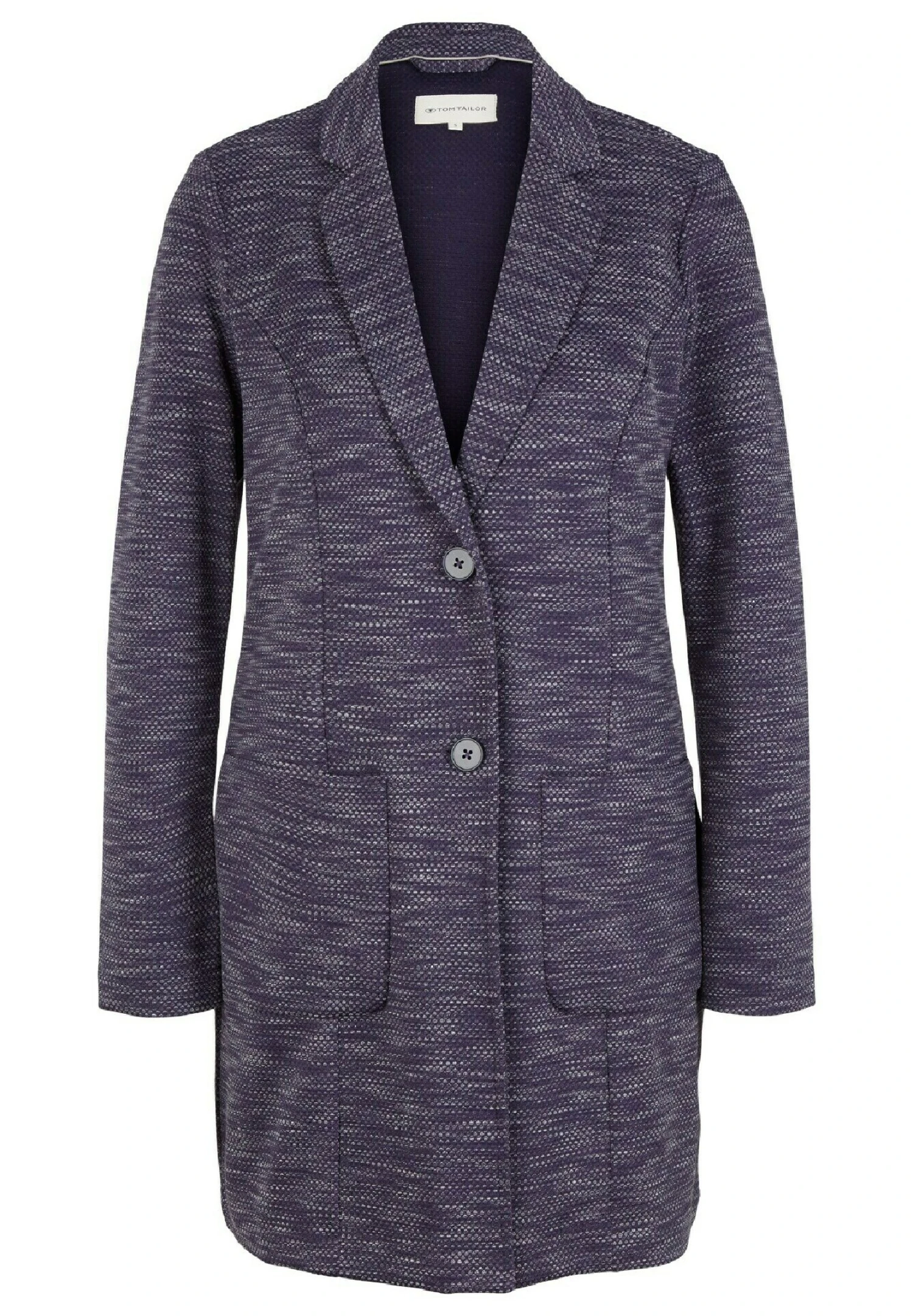 Tom Tailor ÜbergangsCappotto CortoAtlantic Ocean Blue Non Solid Donna Giacche E Blazer TO221U08L-K12 6 Tom Tailor ÜbergangsCappotto CortoAtlantic Ocean Blue Non Solid Donna Giacche E Blazer TO221U08L-K12 - immagine 5