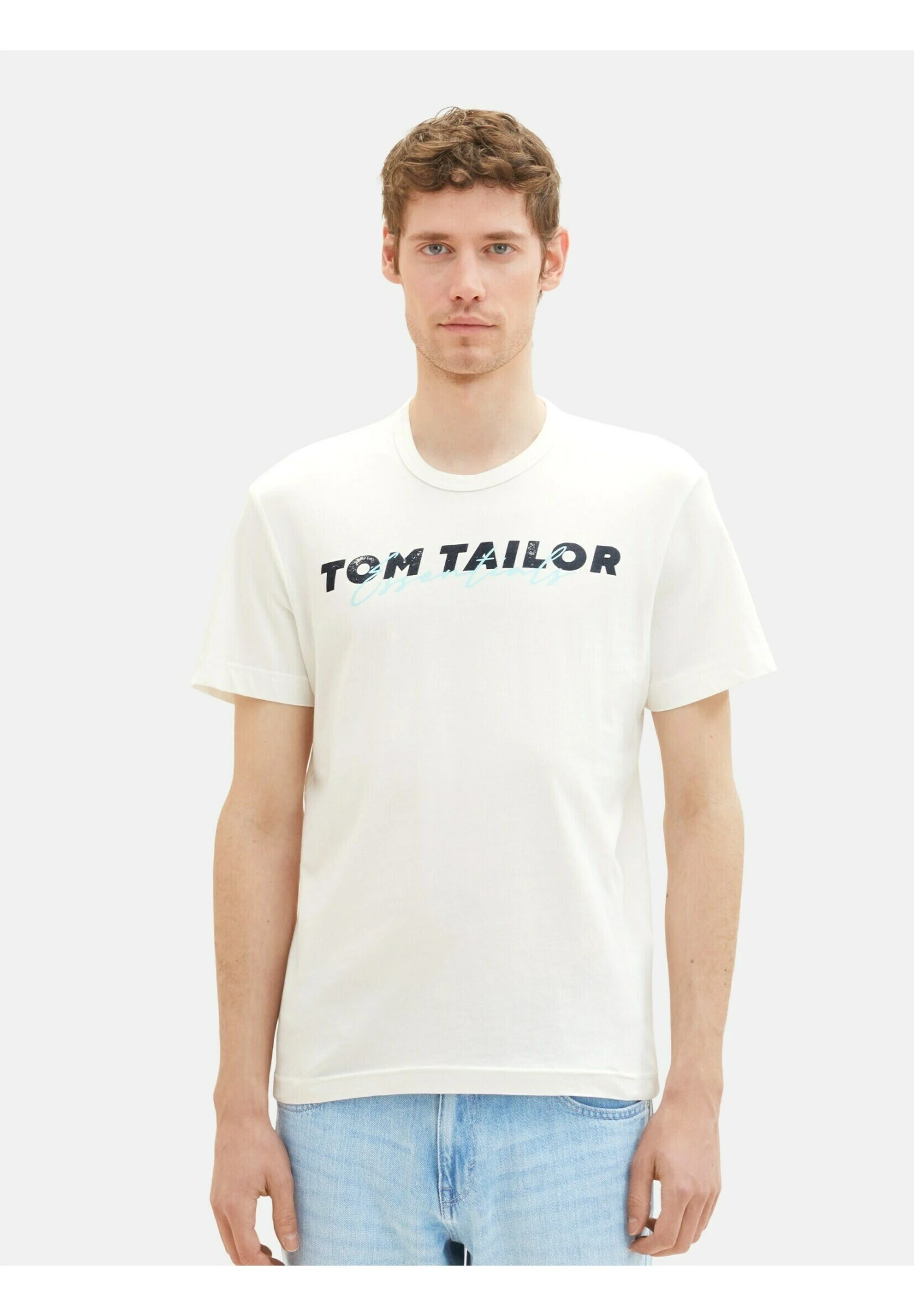 Tom Tailor Printed T-Shirt Con StampaOff White Uomo T-shirt E Polo TO222O18Y-A11 3 Tom Tailor Printed T-Shirt Con StampaOff White Uomo T-shirt E Polo TO222O18Y-A11