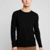 TOM TAILOR Denim Zigzag Structured CrewneckMaglioneBlack Uomo Maglieria TO722Q080-Q12