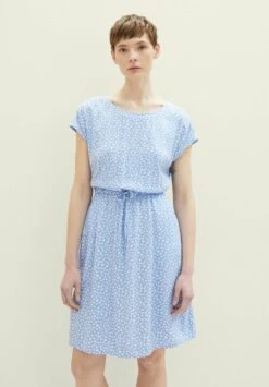 TOM TAILOR Denim EasyVestito EstivoLight Blue Flower Print Donna Vestiti TO721C0F6-K12