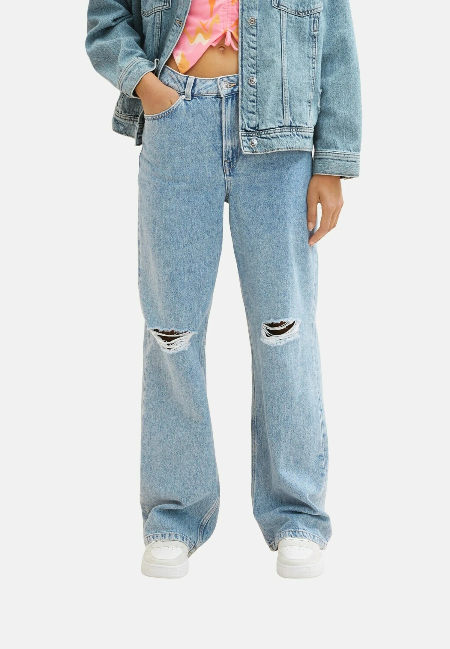 TOM TAILOR Denim Jeans A SigarettaDestroyed Light Stone Blue Denim Donna Jeans TO721N0B7-K11 9 TOM TAILOR Denim Jeans A SigarettaDestroyed Light Stone Blue Denim Donna Jeans TO721N0B7-K11 - immagine 7