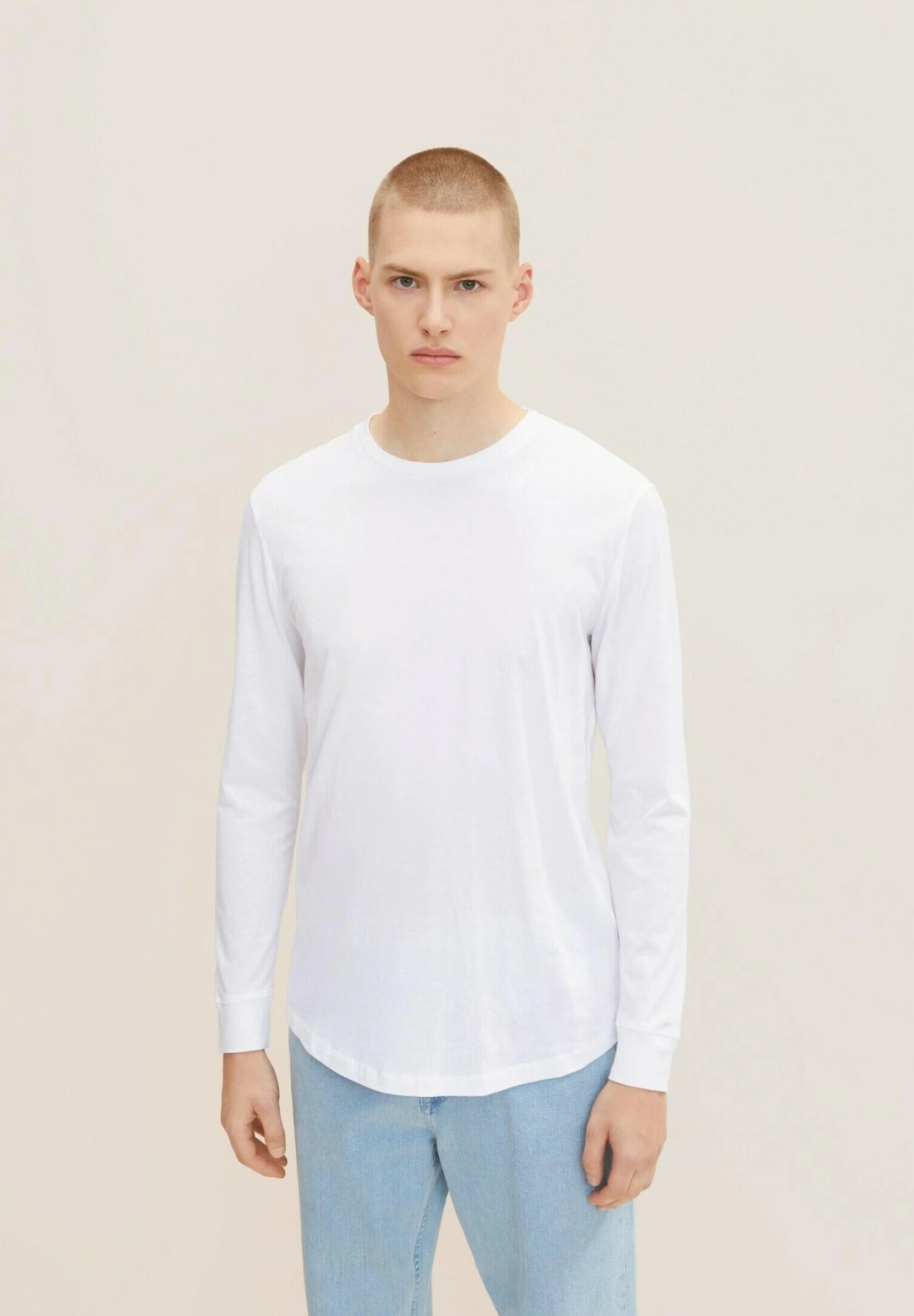 TOM TAILOR Denim LangarmMaglietta A Manica LungaWhite Uomo T-shirt E Polo TO722O18W-A11 3 TOM TAILOR Denim LangarmMaglietta A Manica LungaWhite Uomo T-shirt E Polo TO722O18W-A11