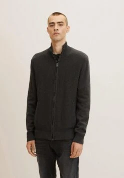 Tom Tailor Cardigan - Black Grey Melange