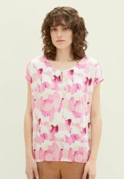 Tom Tailor Mit RaffungCamicettaPink Shapes Design Donna Camicie E Bluse TO221E169-J12