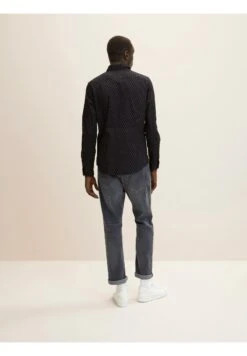 Tom Tailor Mit Allover-Print CamiciaBlack Geometric Design Uomo Camicie TO222D0XM-Q11 -Tom Tailor ac5590f0d267448db46b5f8cdd6860cb