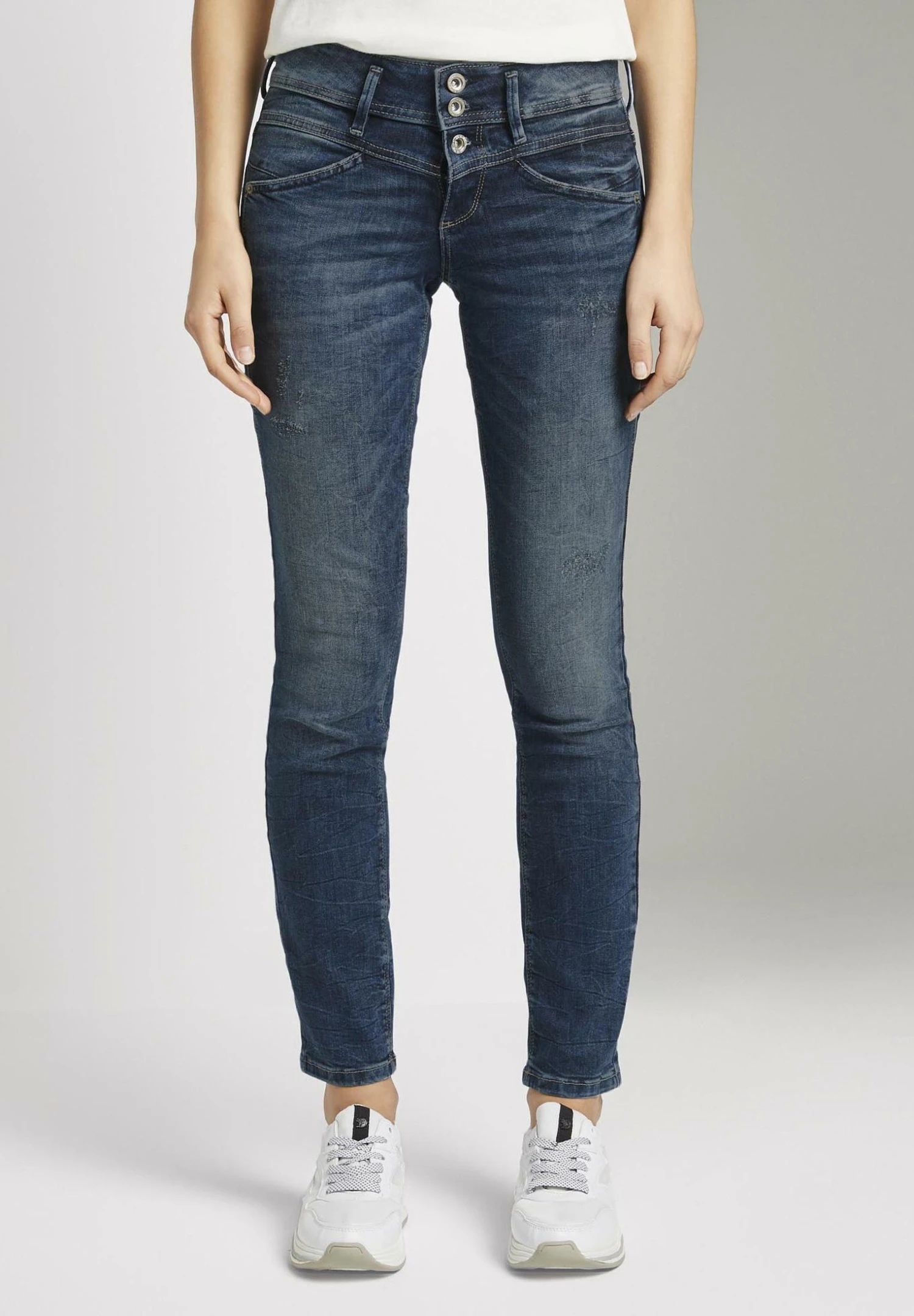 Tom Tailor AlexaJeans Slim FitRandom Bleached/Blue Denim Donna Jeans TO221N09C-K11 3 Tom Tailor AlexaJeans Slim FitRandom Bleached/Blue Denim Donna Jeans TO221N09C-K11