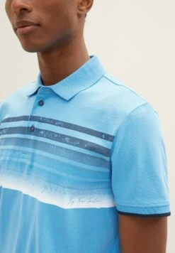 Tom Tailor Mit PrintPoloRainy Sky Blue Uomo T-shirt E Polo TO222P0DO-K11 -Tom Tailor b02c36f04a0448f2982d95c32c6a2ad5