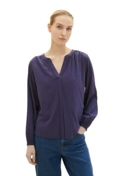 Tom Tailor 10 Tom Tailor With Smock DetaillCamicettaAtlantic Ocean Blue Donna Camicie E Bluse TO221E15C-K11