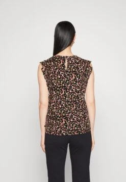 TOM TAILOR Denim With Volant Sleeve - Camicetta - Black -Tom Tailor b09e45dea9314474a115157835da8e4a