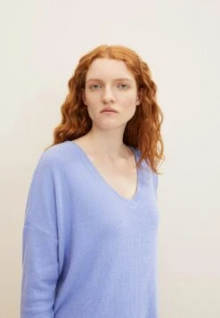 TOM TAILOR Denim Loose V NeckMaglioneCalm Lavender Donna Maglieria TO721I0JC-I11 -Tom Tailor b11e6d7acab64a3480a0653a619fd6f4