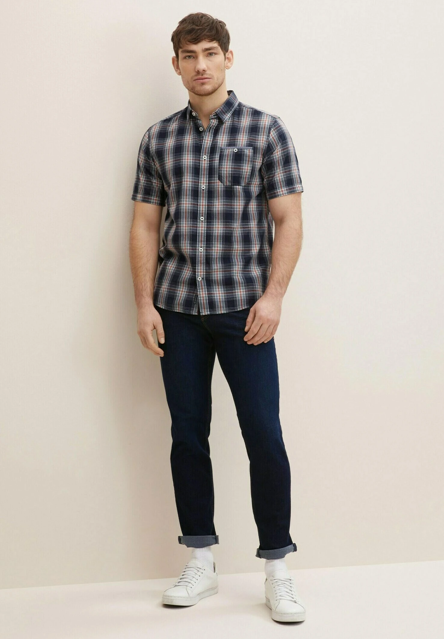 Tom Tailor CamiciaNavyBaseColorfulCheck Uomo Camicie TO222D0W0-K11 4 Tom Tailor CamiciaNavyBaseColorfulCheck Uomo Camicie TO222D0W0-K11 - immagine 2