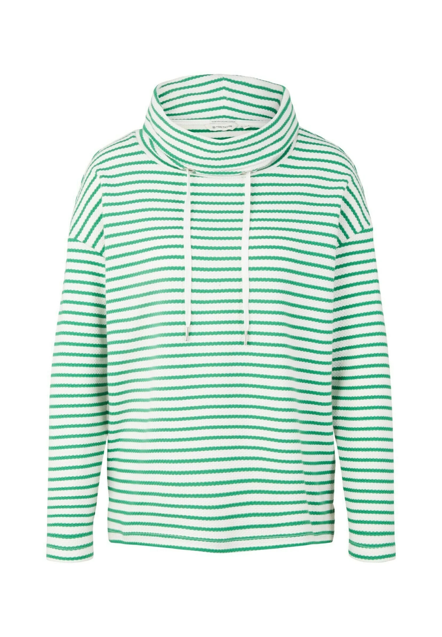 Tom Tailor StructureFelpaOff White Green Stripe Donna Felpe TO221J071-M11 7 Tom Tailor StructureFelpaOff White Green Stripe Donna Felpe TO221J071-M11 - immagine 5