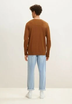 Tom Tailor V-NeckMaglioneEquestrian Brown Melange Uomo Maglieria TO222Q0L6-O13 -Tom Tailor b3372590072d461da8e5c2e35d7a4b03
