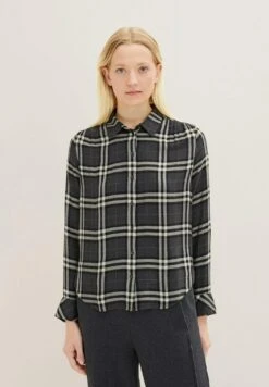Tom Tailor CamiciaAnthracite Small Check Woven Donna Camicie E Bluse TO221E14F-C11