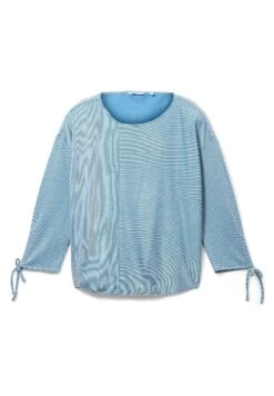 TOM TAILOR Denim GestreiftesMaglietta A Manica LungaSmall Mid Blue White Stripe Donna T-shirt E Top TO721D12U-K11 -Tom Tailor b5ee9b4bb20348edbd669f551aeaf8eb