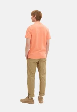 Tom Tailor Basic Kurzarm Mit Logo-Stickerei - Polo - Orange -Tom Tailor b68d6e2d5d1a4b5fa9c788538b6b572b